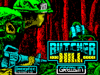 Butcher Hill title screen for ZX Spectrum
